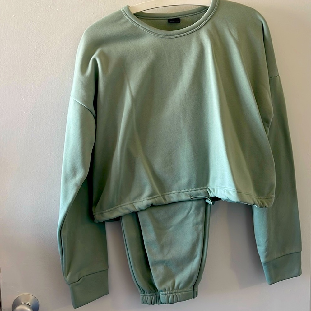 Sage green jogger set